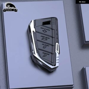BMW 合金キーケースカバー バッグ F20 G20 G30 X1 X3 X4 X5 G05 X6 X7 G11 F15 F16 G01 G02 F48 アクセサリーホルダーシェルキーホルダー - Silvery