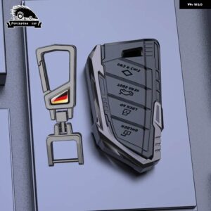 BMW 合金キーケースカバー バッグ F20 G20 G30 X1 X3 X4 X5 G05 X6 X7 G11 F15 F16 G01 G02 F48 アクセサリーホルダーシェルキーホルダー - Black B