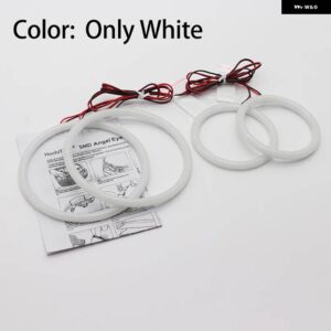 BMW LED SMD スイッチバック エンジェルアイリング DRL キット 3シリーズ E91 E90 LCI 2009-2012 キセノン ヘッドライト - WHITE