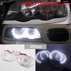 BMW スイッチバック LED エンジェルアイデュアルカラー 3シリーズ E46 316I 318I 320D 320I 323I 328I 330I 325XI 330D 1998-05 - 4. With Lens W