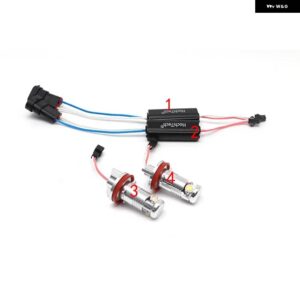 BMW 2 年 ホワイト H8 フリーエラー 30ワット 2000LM LED マーカー 電球 2008-2011 Xシリーズ E71 X6 X6M エンジェルアイズ ライト - 2pcs Light