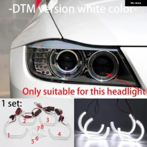 BMW 3シリーズ E90 E91 E92 E93 M3 2005-2012 超高輝度コンセプト M4 象徴 LED エンジェル アイズ リング キット デイライト - 3.DTM version white