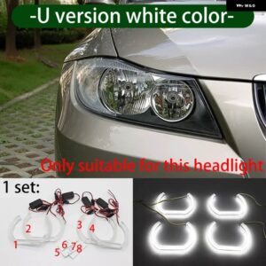 BMW 3シリーズ E90 E91 E92 E93 M3 2005-2012 超高輝度コンセプト M4 象徴 LED エンジェル アイズ リング キット デイライト - 4.U version white