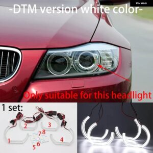 BMW 3シリーズ E90 E91 E92 E93 M3 2005-2012 超高輝度コンセプト M4 象徴 LED エンジェル アイズ リング キット デイライト - 1.DTM version white