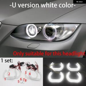 BMW 3シリーズ E90 E91 E92 E93 M3 2005-2012 超高輝度コンセプト M4 象徴 LED エンジェル アイズ リング キット デイライト - 2.U version white