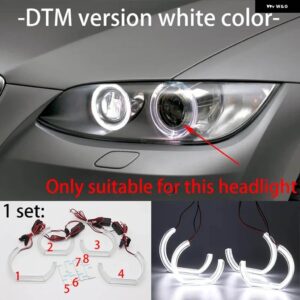 BMW 3シリーズ E90 E91 E92 E93 M3 2005-2012 超高輝度コンセプト M4 象徴 LED エンジェル アイズ リング キット デイライト - 2.DTM version white