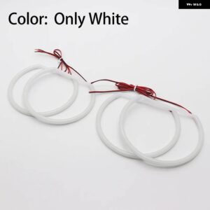 BMW スイッチバック コットン ライト LED エンジェル アイ デュアル カラー X5 E53 フェイスリフト 2004 2005 2006 - WHITE