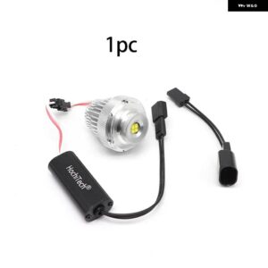 BMW LED エンジェルアイリングライト自動ライト 6000K 5シリーズ E60 E61 LCI ハロゲン ヘッドライト 545I 550I 535I 530I 520I 07-10 - 1pc Light