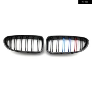 BMW フロントキドニーグリルフード グリルダブルライン 6シリーズ F06 F12 F13 2012-2017 グロスブラック フロントキドニーグリル - M Look
