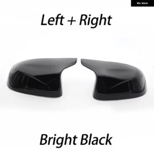 BMW バックミラー サイドウイングミラー カバー カーボンパターンブラック交換用 F25 X3 F26 X4 F15 X5 F16 X6 14-18 M ルック - 1 Set Black