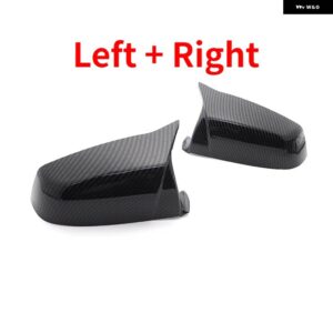 BMW サイドウイングバックミラー カバー キャップ 5 6 7シリーズ E60 E61 E63 E64 F01 F02-F04 F06 F07 F10 F11 F12 F13 カーボンブラック - Carbon Fiber Look