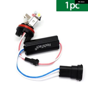 BMW CANBUS LED エンジェルアイズ マーカー ライト電球 5シリーズ E60 E61 LCI キセノン ヘッドライト 2008-2010 40ワット ホワイト H8 - 1pc White Color