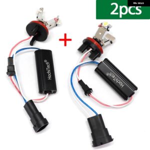 BMW CANBUS LED エンジェルアイズ マーカー ライト電球 5シリーズ E60 E61 LCI キセノン ヘッドライト 2008-2010 40ワット ホワイト H8 - 2pc white color