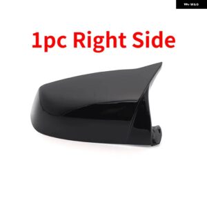 BMW サイドウイングバックミラー カバー キャップ 5 6 7シリーズ F01 F02 F03 F04 F06 F07 F10 F11 F12 F13 カーボンブラックタイプ - 1pc Right Side Black