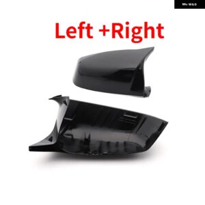 BMW サイドウイングバックミラー カバー キャップ 5 6 7シリーズ F01 F02 F03 F04 F06 F07 F10 F11 F12 F13 カーボンブラックタイプ - Bright Black