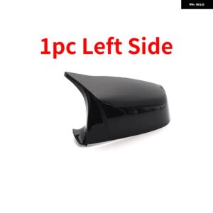 BMW サイドウイングバックミラー カバー キャップ 5 6 7シリーズ F01 F02 F03 F04 F06 F07 F10 F11 F12 F13 カーボンブラックタイプ - 1pc Left Side Black