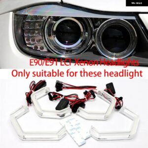 BMW M4 象徴 LED クリスタルエンジェルアイキット 3シリーズ E90 E91 316I 318I 320I 320SI 323I 325I 328I 330I 335I 316D 318D 04-11 - Style 3