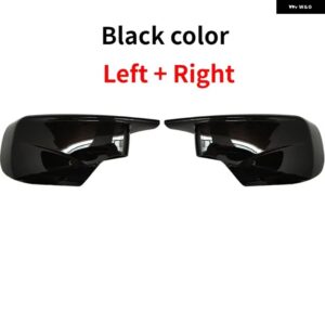 BMW 2個 カーボンルックブラックバックミラー サイドミラー カバー E46 318I 318D 320D 320I 323I 325I 328I 330D 330I 330XI 1998-2005 - Left and Right Black