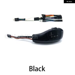 BMW LED ギア シフトノブ 自動ギア シフター レバーハンドル交換 6シリーズ 630CI 630I 645CI 650I M6 635D 2004-2006 - black