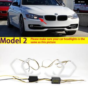 BMW M4 スイッチバック ウィンカーライト リング DRL LED エンジェルアイズ キット 3シリーズ F30 F31 F34 F35 M3 2011-2016 - model 2