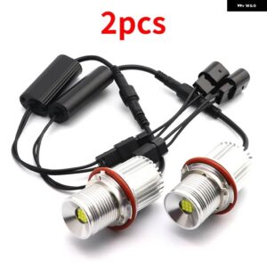BMW 1シリーズ E87 116I 116D 118I 118D 120I 120D 130I PRE-LCI 04-07 90ワット LED エンジェルアイズ マーカー ライト電球ホワイト - 2pcs White Color