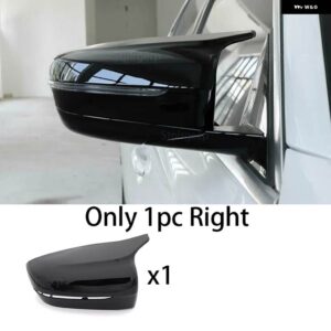 BMW ホワイトサイドミラー カバー キャップカーボン 3 4 5 7 8シリーズ G11 G12 G14 G15 G16 G22 G23 G24 G30 G31 G38 G20 G28 - 1PC Right Black