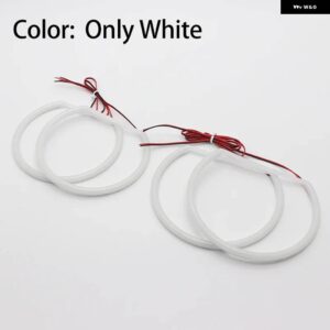 BMW スイッチバック コットン ライト LED エンジェル アイ デュアル カラー 3シリーズ E46 コンパクト 2001/05/01 - WHITE