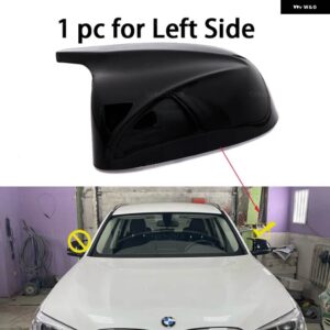 BMW カーボンパターンブラックバックミラー カバー X3 G01 X4 G02 X5 G05 X7 G07 X6 G06 2018-2023 サイドウイングオーバーレイ - 1pc Left Side Black