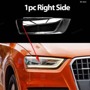 アウディ クリアハウジングフロント ヘッドライト レンズ シェルカバー ガラス ランプカバー ランプシェード Q3 8U RS Q3 フェイスリフト前 2011-2014 - 1pc Right Side
