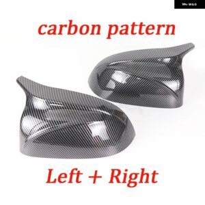 BMW ホワイトカーボンブラック交換用バックミラー サイドミラー カバー キャップ X3 G01 X4 G02 X5 G05 X7 G07 X6 G06 2018-2023 - 2pcs Carbon Pattern