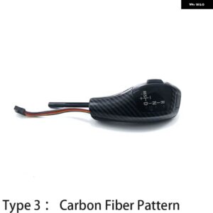 BMW LED ギア シフトノブ 自動ギア シフター レバーハンドル 3シリーズ E46 E90 E91 E92 E93 316I 318I 320D 320I 323I 328I 330I - E46 Carbon fiber