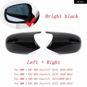 BMW カーボンパターンブラックサイドミラー カバー キャップ交換用 E90 E91 2005-2011 E92 E93 2006-2013 E81 E82 E88 E87 E88 - New 1