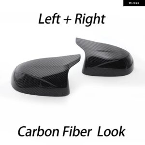 BMW カーボンバックミラー ドアウイングサイドミラー カバー キャップシェル F25 X3 F26 X4 F15 X5 F16 X6 2014-2018 アクセサリー - 1 set Carbon pattern