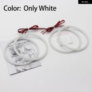 BMW スイッチバック コットン ライト LED エンジェル アイ デュアル カラー E30 E32 E34 - WHITE