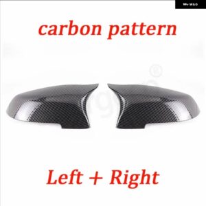 BMW 2X カーボンルックブラックバックミラー サイドミラー カバー キャップ 5 6 7シリーズ F10 F11 F18 F07 F12 F13 F06 F01 F02 LCI - Carbon Fiber Look