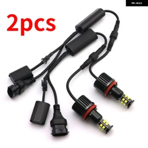 BMW 160ワット 白色 LED 車エンジェルアイマーカー ライト電球 X5 X5M E70 X6 X6M E71 2007-2011 - White-2pcs