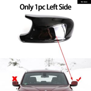 BMW M バックミラー カバー キャップ カーボン / ブラック X3 F25 X1 E84 PRE-LCI 2010-13 ケース - 1 pc Left - Black