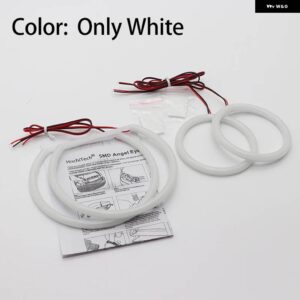 BMW LED SMD スイッチバック エンジェルアイリング DRL キット 1シリーズ E81 E82 E87 E88 ハロゲン ヘッドライト - WHITE