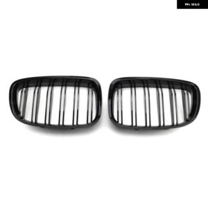 BMW 1ペア M カラー/ グロスブラック フロントバンパー キドニーグリル 5シリーズ GT F07 2010-2015 アクセサリー - all black
