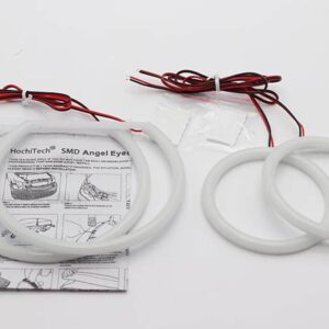 BMW SMD LED エンジェルアイ白と黄色 DRL キット E66 E65 フェイスリフト 750I 760I 750LI 760LI 2006-08 - WHITE