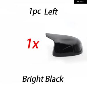 BMW カーボンブラックバックミラー サイドミラー カバー キャップ X3M F97 X4M F98 2019-2023 X5M F95 X6M F96 アクセサリー - 1pc Black-Left