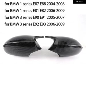 BMW 1 3シリーズ E81 E82 E87 E88 E90 E91 E92 E93 2005-2009 サイドウイングミラー カバー リアビューキャップブラックタイプ - Carbon Fiber Pre-LCI3