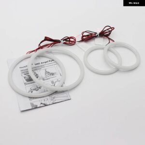 BMW SMD スイッチバック LED エンジェルアイリングキット 1シリーズ E81 E82 E87 E88 2004-2012 キセノン ヘッドライト アクセサリー - WHITE