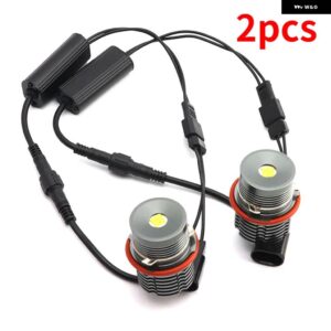 BMW 60ワット CANBUS LED エンジェルアイズ マーカー ライト電球ホワイト X5シリーズ E53 3.0I 4.4I 4.6IS 4.8IS M54 M62 N62 2000-2006 - 2pcs White Color