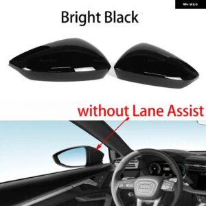 アウディ カーボンパターンミラー カバー ブラックミラー カバー オーバーレイ A3 S3 RS3 8Y RS 3 2021-2024 バックミラー カバー - 1 pair black