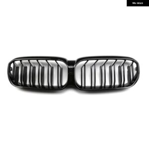 BMW 1ペア M カラー/ グロスブラック フロントバンパー キドニーグリル 5シリーズ G30 G38 G31 F90 M5 LCI 2020-2022 スタイリング - 2 Slat Black