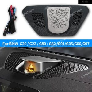 BMW 11色 RGB LED アンビエントライト 新 3シリーズ G20 カーセンターコンソールドアスピーカーカバー 装飾ランプ部品