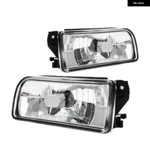 BMW 1ペア イエロー/スモーク/ホワイトシェルフロントバンパー フォグランプ 3シリーズ E36 1992-1998 - White Shell