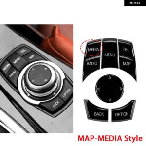 BMW 8ピース /セット車マルチメディアノブボタン セット E60 E61 E63 E64 E81 E82 E87 E88 E90 E92 E70 E71 - MAP-MEDIA Style