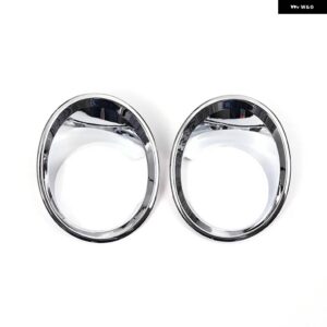 BMW 2個 ABS カーボンフロント フォグライト フレームランプリングカバー トリム X1 F48 2016-2019 車 外装 アクセサリー - Silver